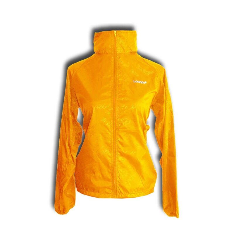 Chaqueta Rompeviento | UNISEX | Naranja - LOOOP antifluido montaña versatil impermeable waterproof dwr goretex tatoo explorer nike columbia north face outdoor ecuador tienda oferta saldo promociones 2x1 cupon descuento oferta capucha material
