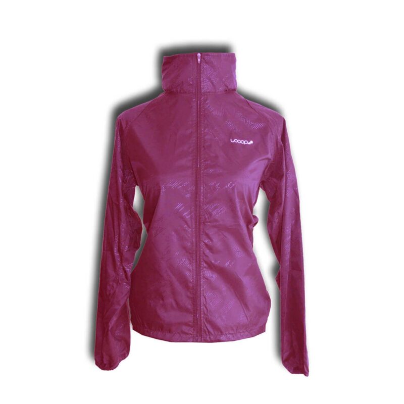 Chaqueta Rompeviento | UNISEX | Magenta - LOOOP antifluido montaña versatil impermeable waterproof dwr goretex tatoo explorer nike columbia north face outdoor ecuador tienda oferta saldo promociones 2x1 cupon descuento oferta capucha material