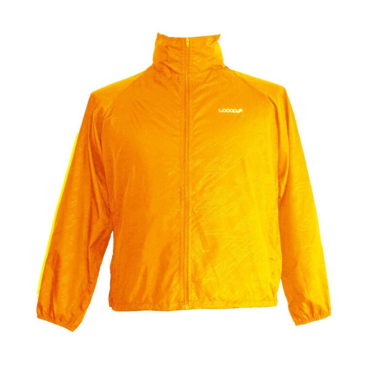 Chaqueta Rompeviento | UNISEX | Naranja - LOOOP antifluido montaña versatil impermeable waterproof dwr goretex tatoo explorer nike columbia north face outdoor ecuador tienda oferta saldo promociones 2x1 cupon descuento oferta capucha material