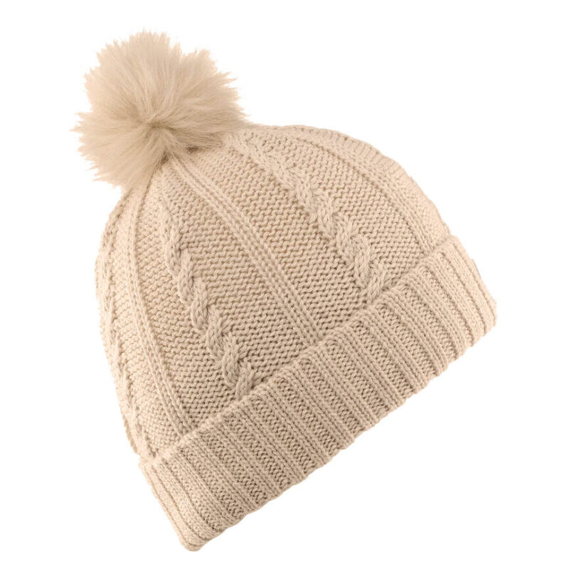 Gorro POMPON | BEIGE-GOLD
