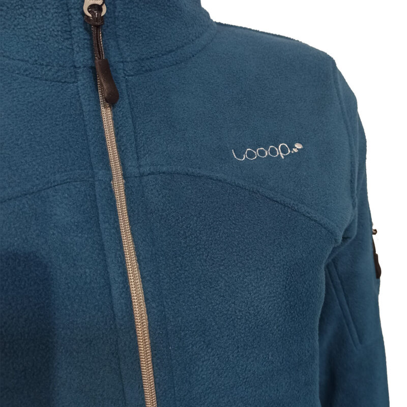 Chaqueta Full Zip Fleece | 2° CAPA | SHE Azul Petróleo