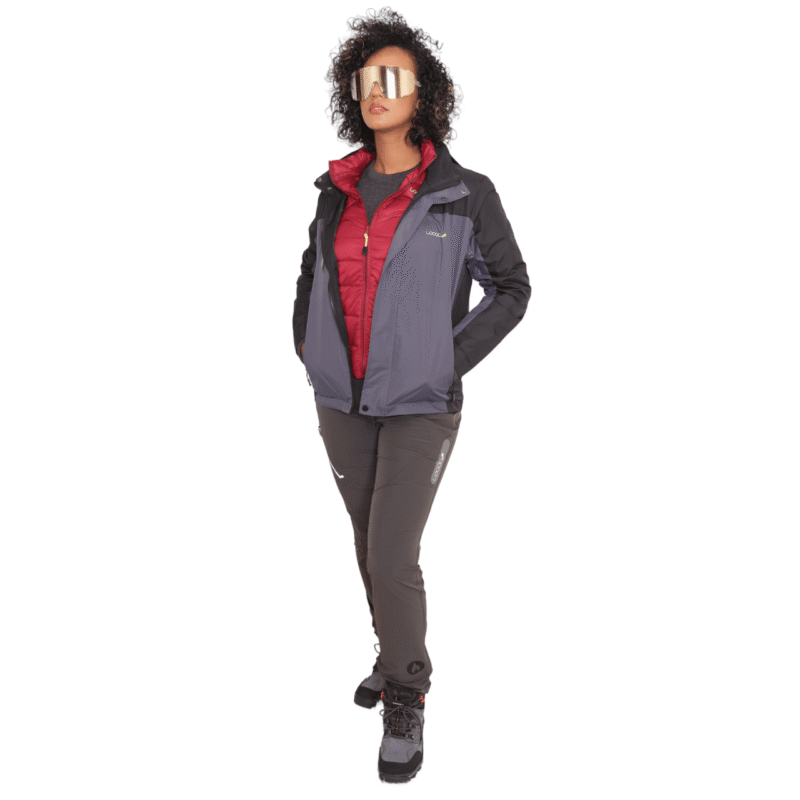 Chaqueta Impermeable 100% | TORMENTA | Unisex | Gris Pantalon PINGUINO | SHE | Gris