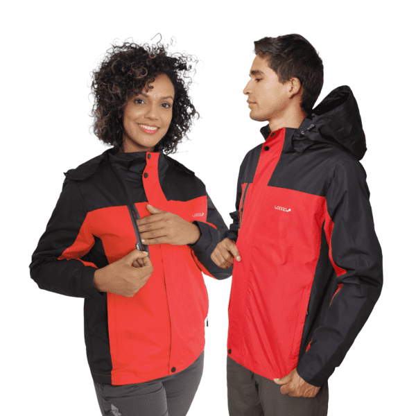 Chaqueta Impermeable 100% | TORMENTA | Unisex | Rojo oferta navidad trekking hiking senderismo quito montaña ruta altar cotopaxi tatoo explorer