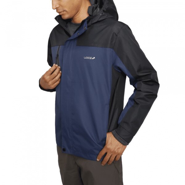 Chaqueta Impermeable 100% | TORMENTA | Unisex | Azul Marino