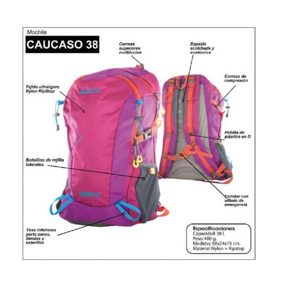 Mochila Hiking Caucaso 38L - JOLUVI