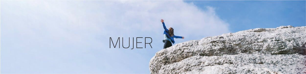 MUJER banner categoria tienda online montaña senderismo ecuador quito cotopaxi tatoo explorer mochila down goretex impermeable termica plumas bota waterproof equipos chompa chaqueta pantalon