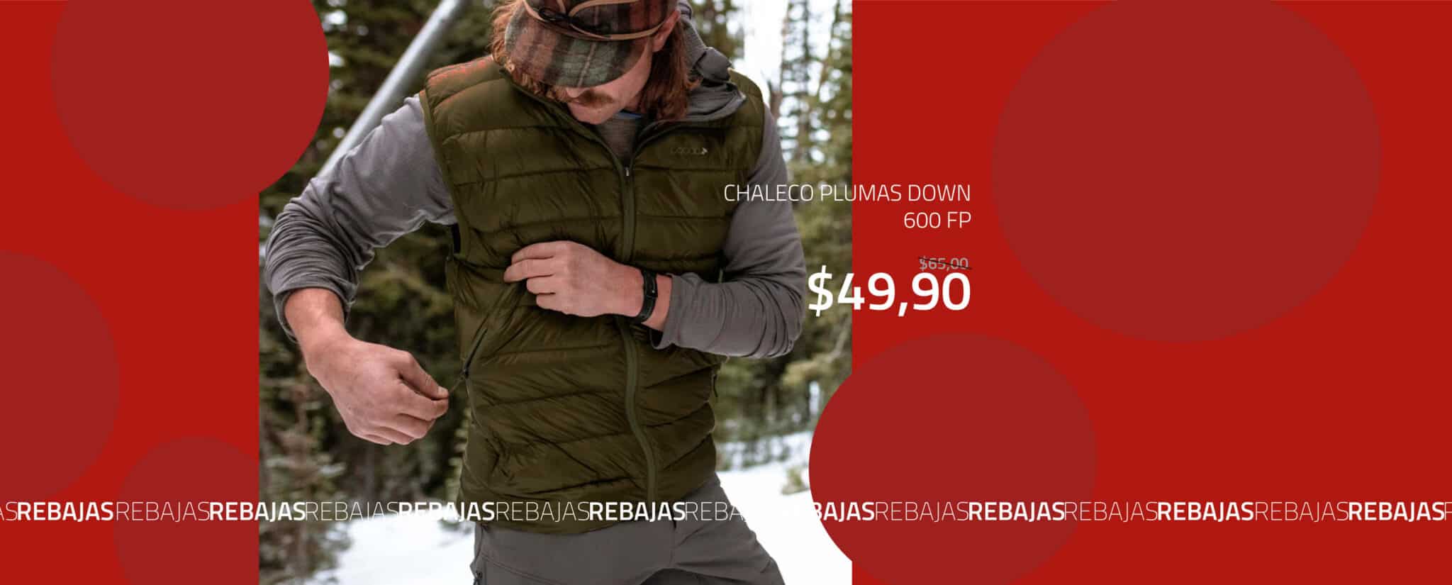 oferta junio chaleco pluma down termico outdoor tatoo explorer patagonia north face