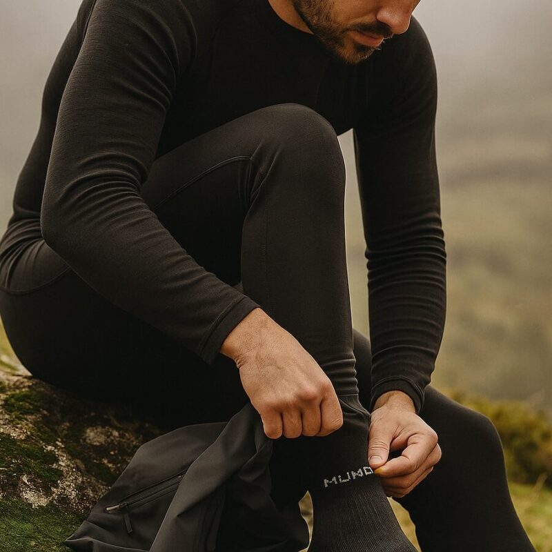Mallas térmicas BASIC hibridas | 1° & 2º CAPA | Unisex Camiseta térmica BASIC hibrida | 1° & 2º CAPA | Unisex Chaqueta Softshell Trailguard | UNISEX | Negro-Azul
