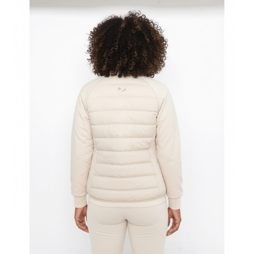 CHAQUETA Hibrida Pluma Down 650FP | UNISEX | Blanco crudo